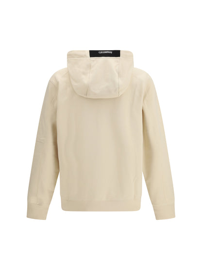 C.P. COMPANY Diagonal Raised Fleece hooded Sweatshirt