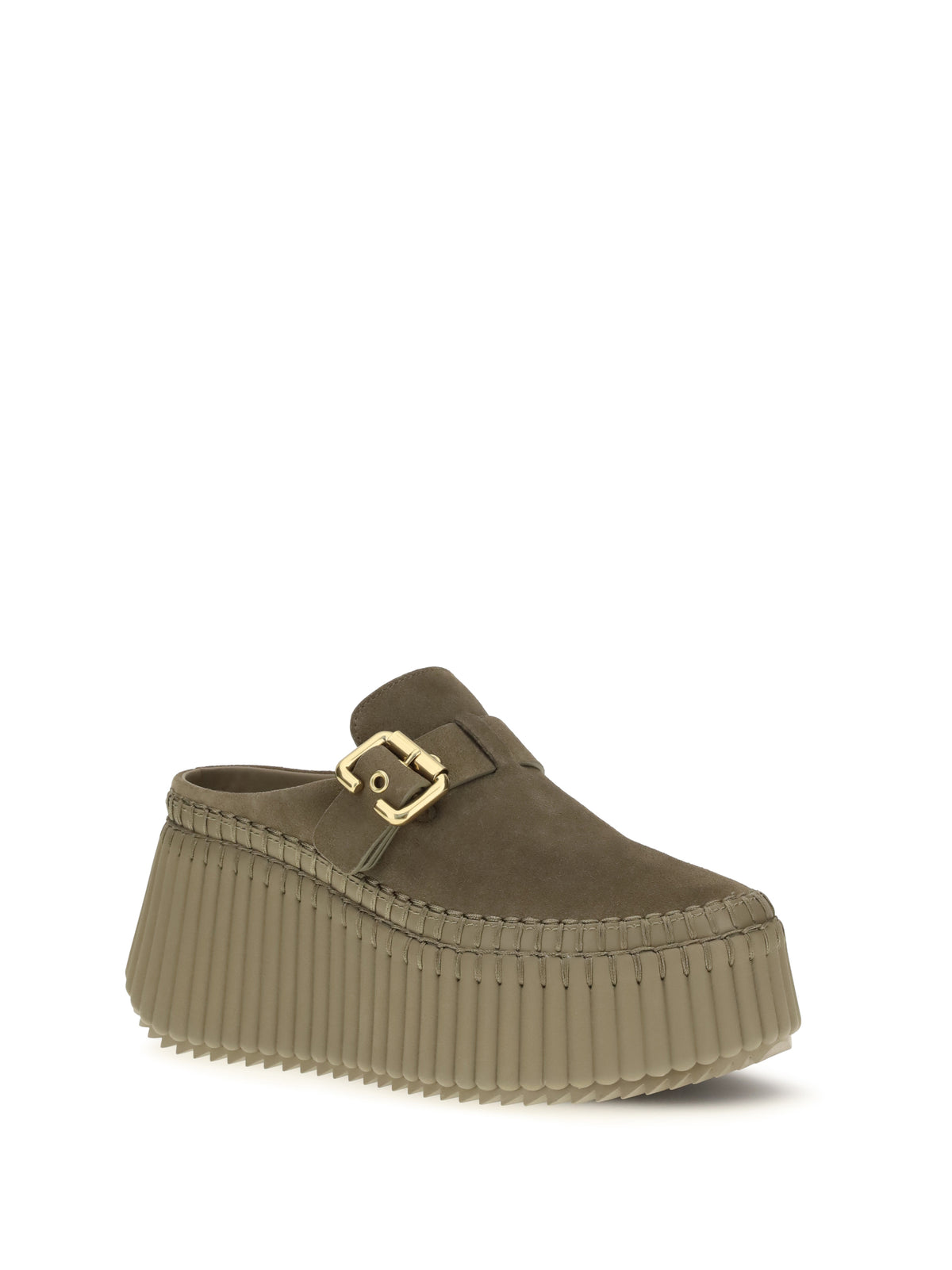 Chloé Nama Sabot - Dusty Khaki