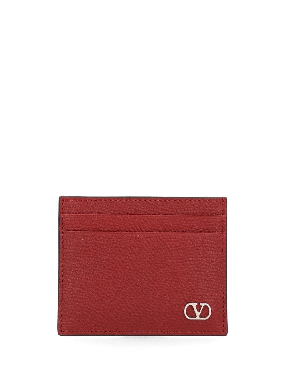 Valentino Garavani "Vlogo" Card Holder - Red