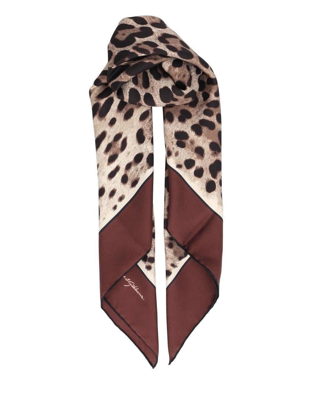 Dolce & Gabbana Animalier Silk Scarf - Animal Print