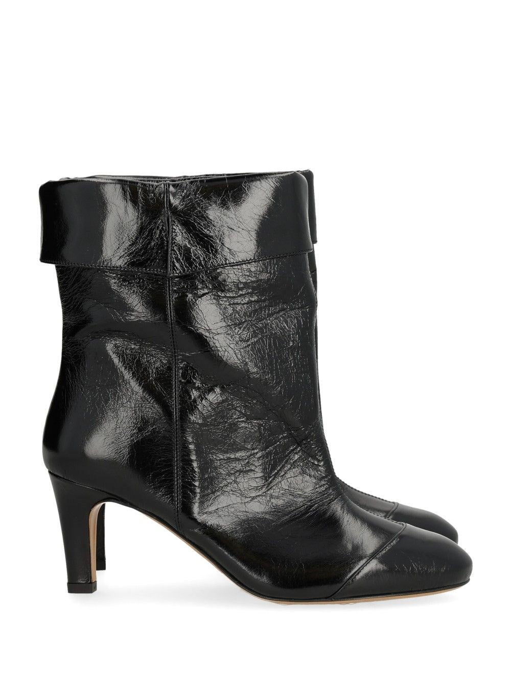 Isabel Marant Eldra Leather Ankle Boots - Black
