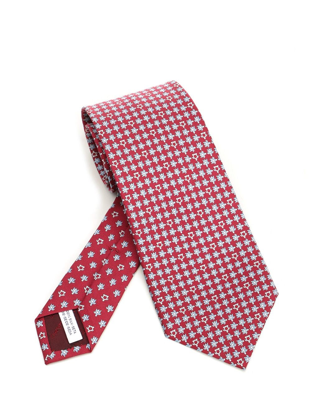 Ferragamo "Tortoiseshell" Tie - Red