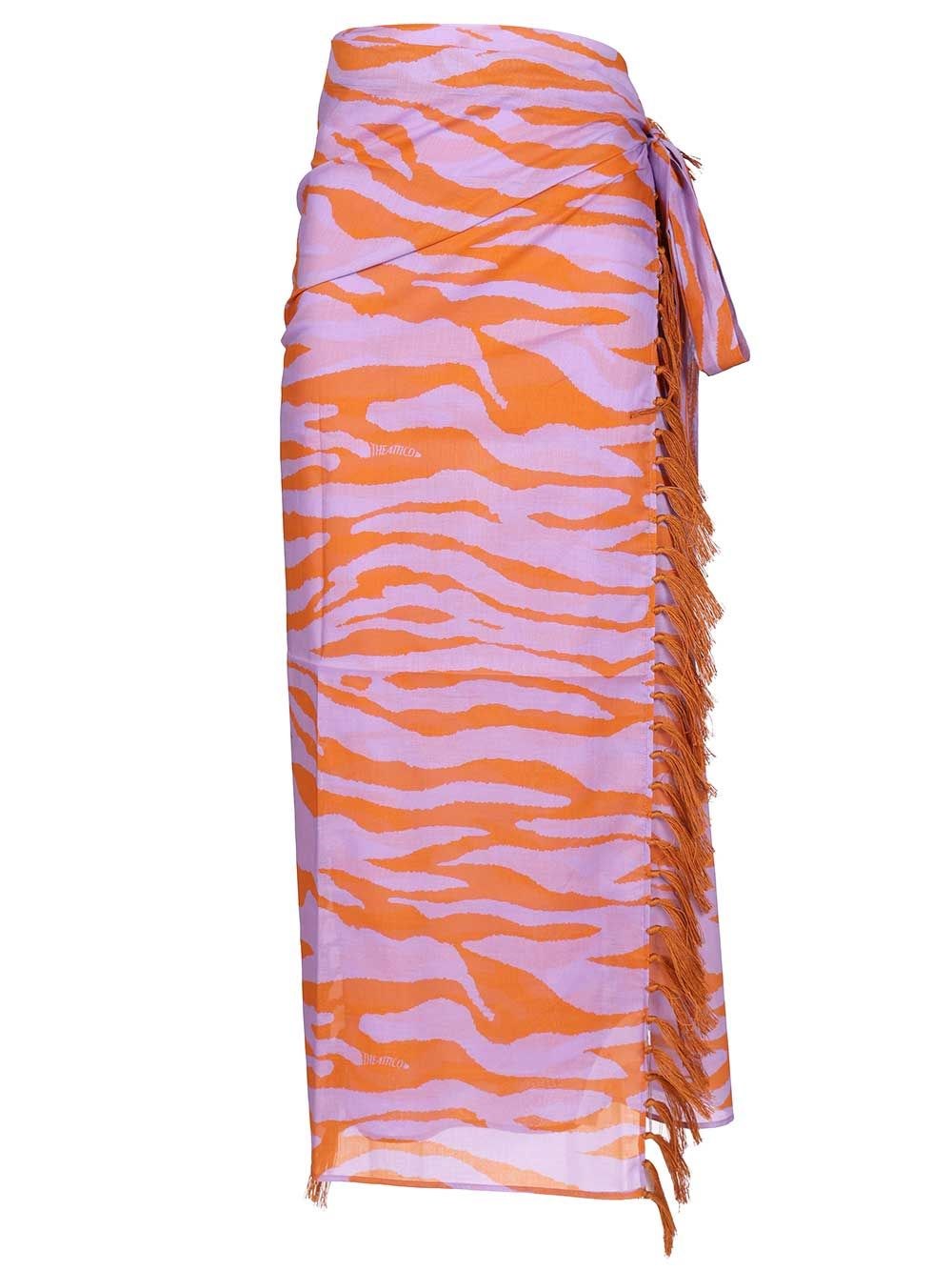 The Attico Animal Print Pareo - Multi