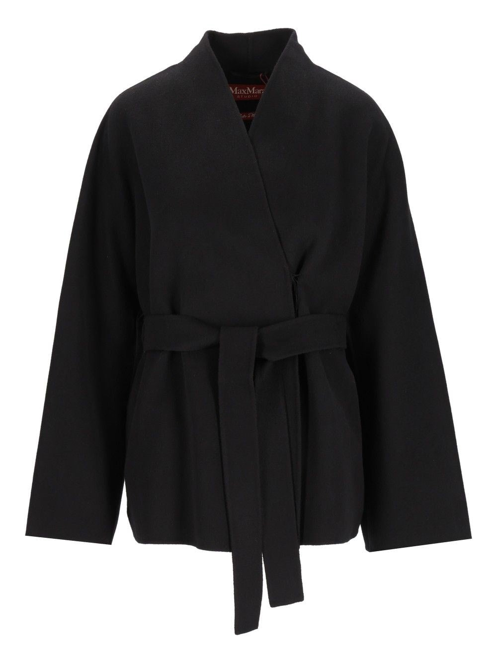 Studio Max Mara Cardigan Coat - Black