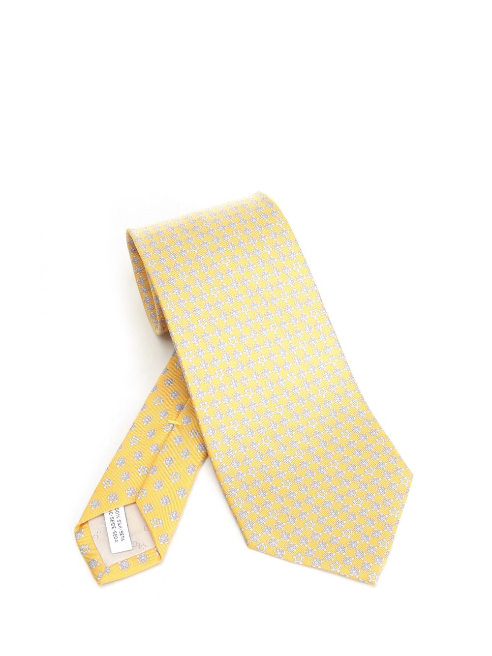 Ferragamo "Tortoiseshell" Tie - Yellow