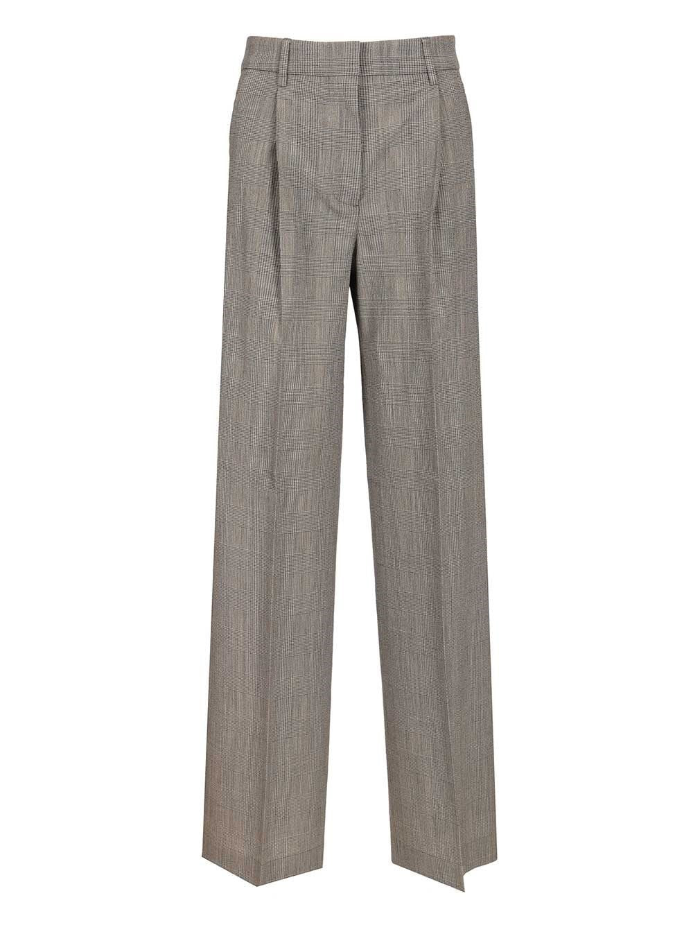 Golden Goose Oversized Prince Of Wales Trousers - Grey