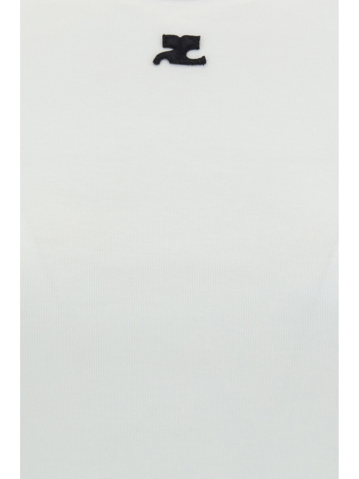Courrèges Logo T-shirt - Heritage White/Black