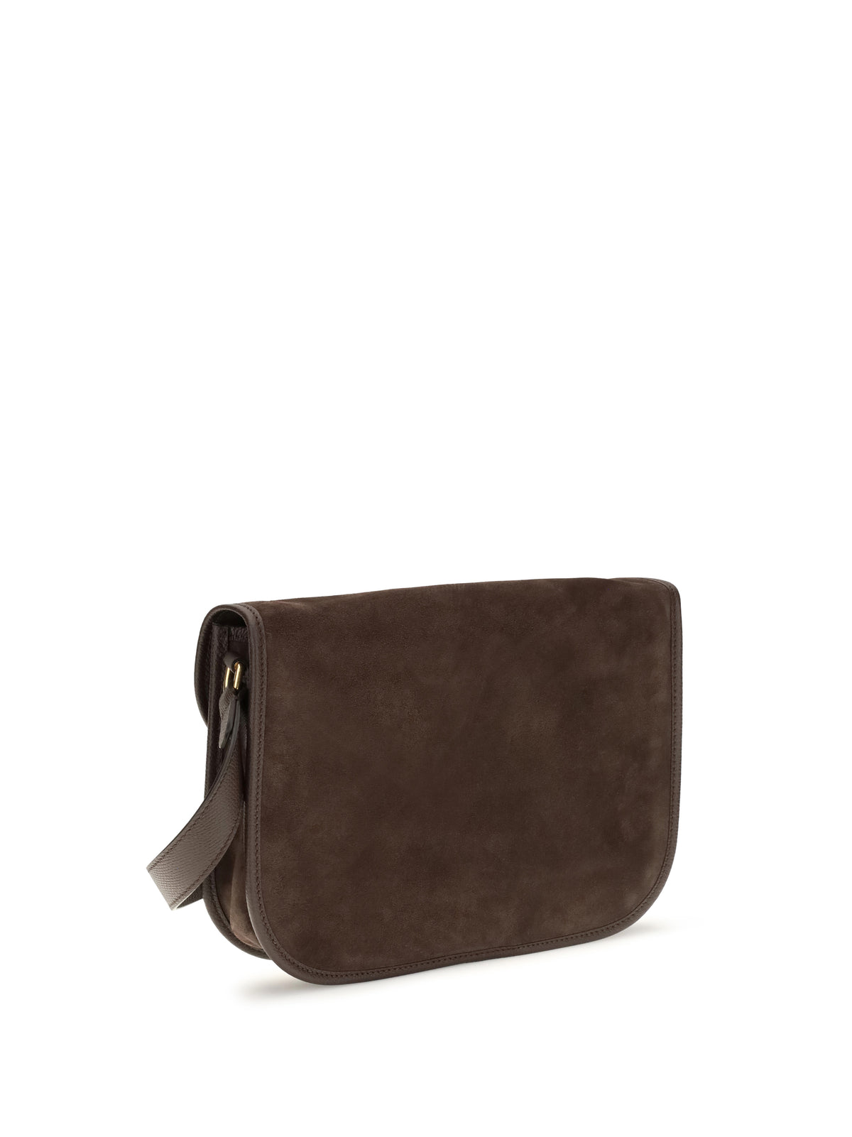 Valentino Garavani Antibes suede Shoulder Bag - Testa Di Moro/Oak Brown