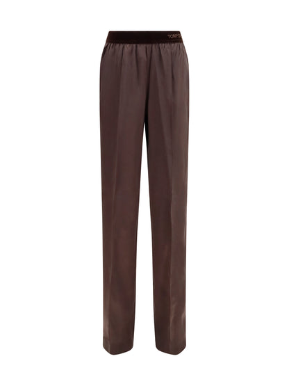Tom Ford Stretch silk satin Pants - Espresso