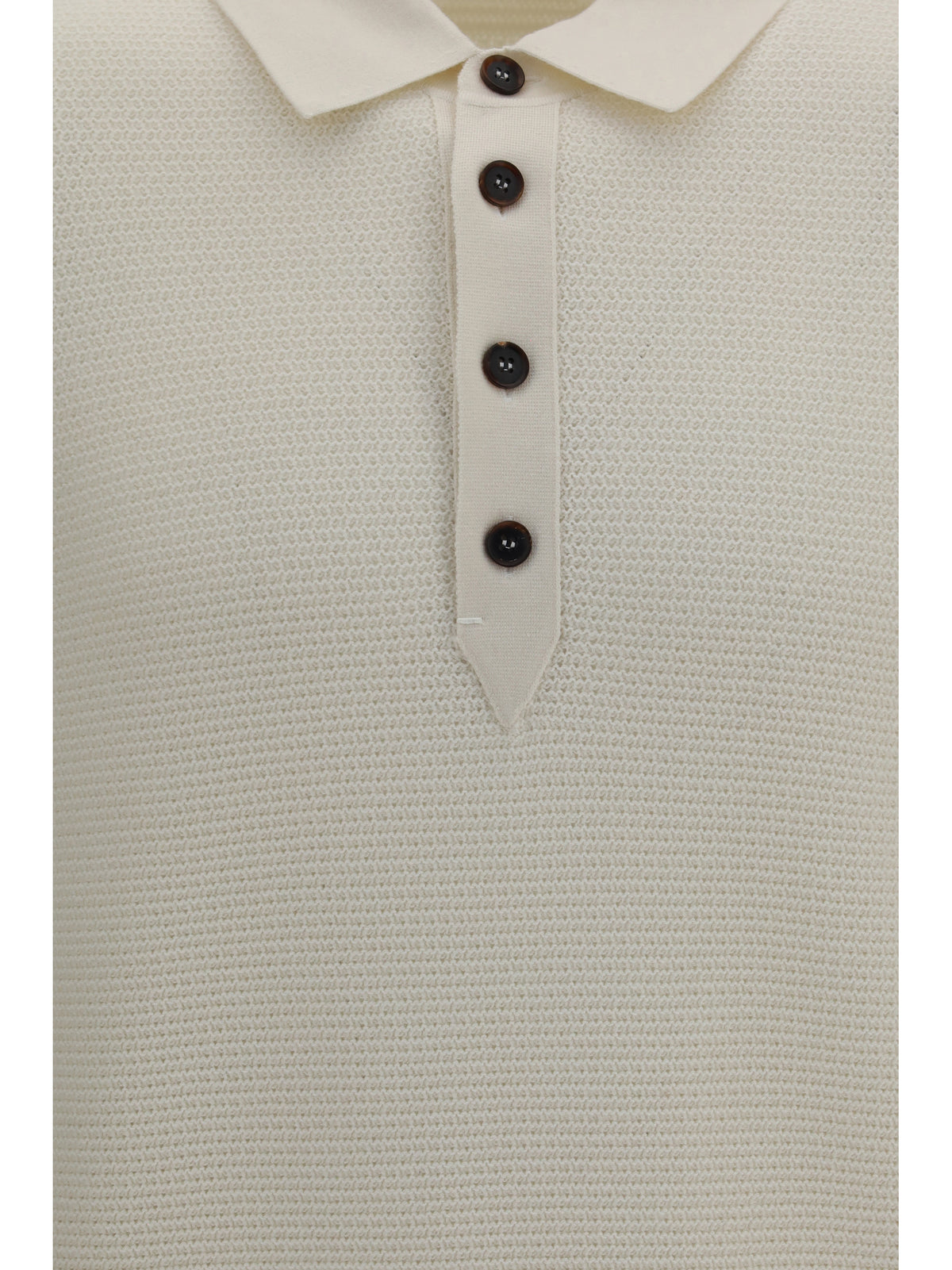 Zegna Long-sleeve cashmere Polo Shirt - 001