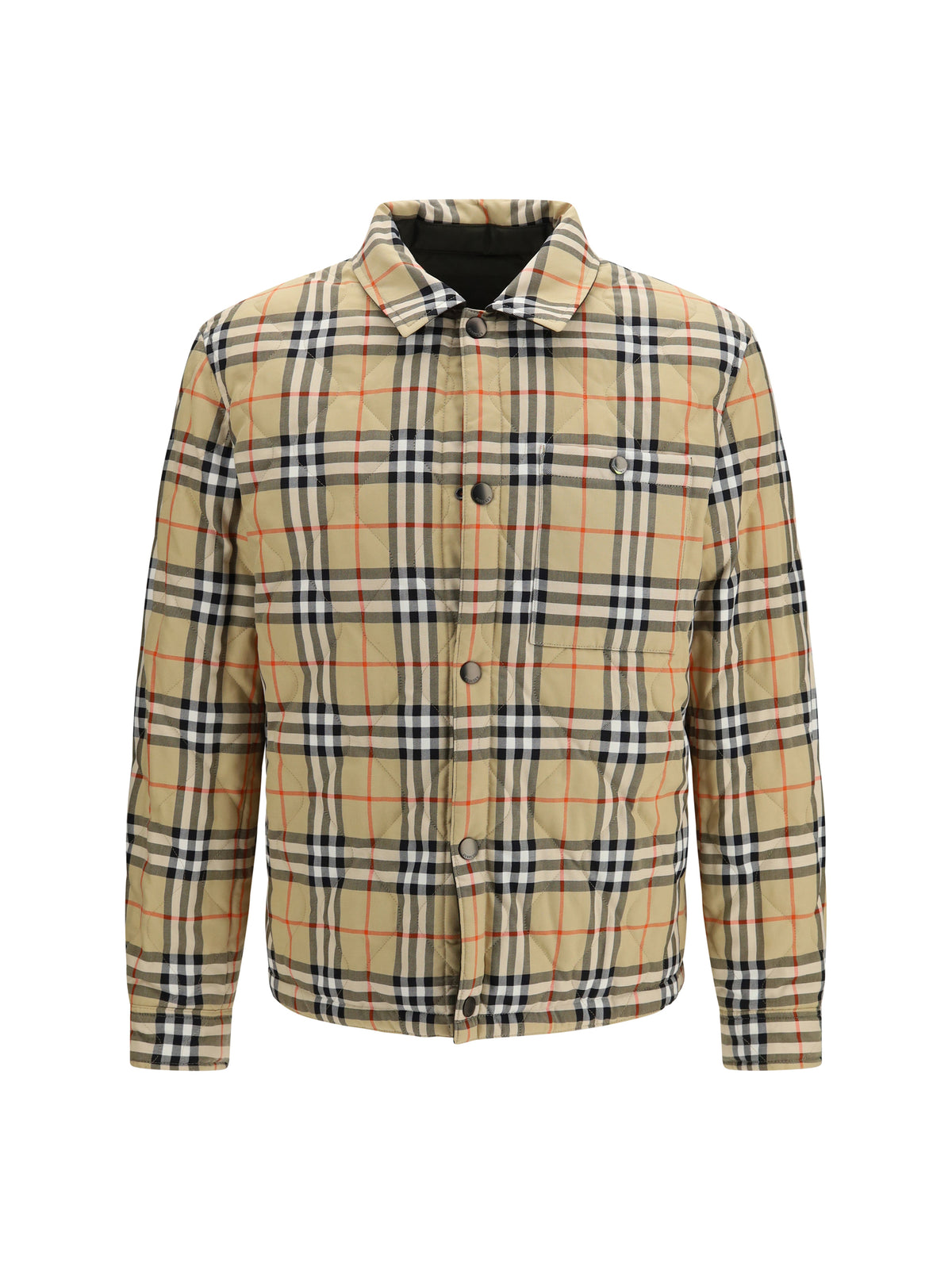 Burberry Brighton reversible quilted nylon Shirt - Shale