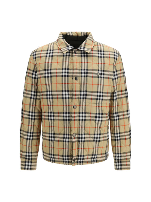 Burberry Brighton reversible quilted nylon Shirt - Shale