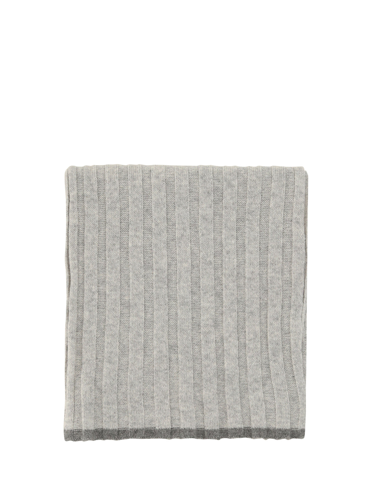 Brunello Cucinelli Cashmere Scarf - Ciottolo+Grigio Dark