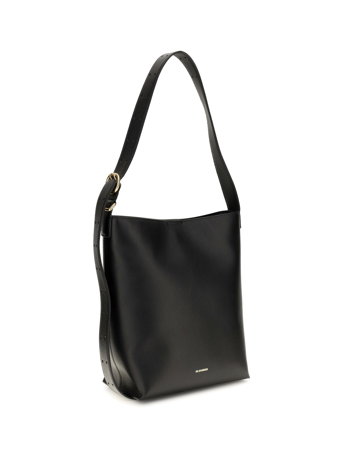 Jil Sander Cannolo leather Shoulder Bag - Black