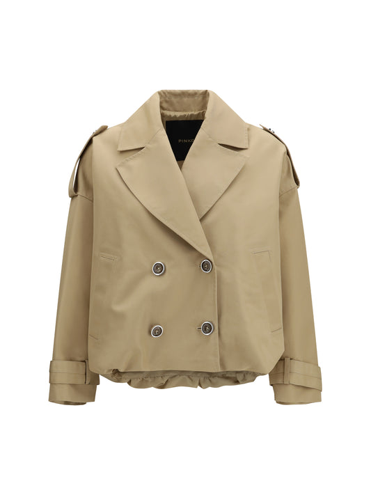 PINKO Short double-breasted Triscia Trench