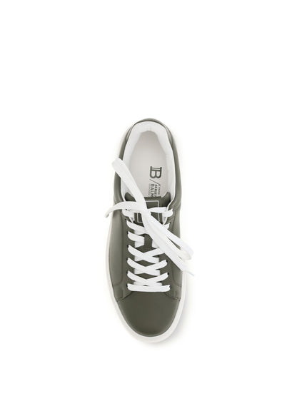 BALMAIN B-Court Sneakers in calfskin leather