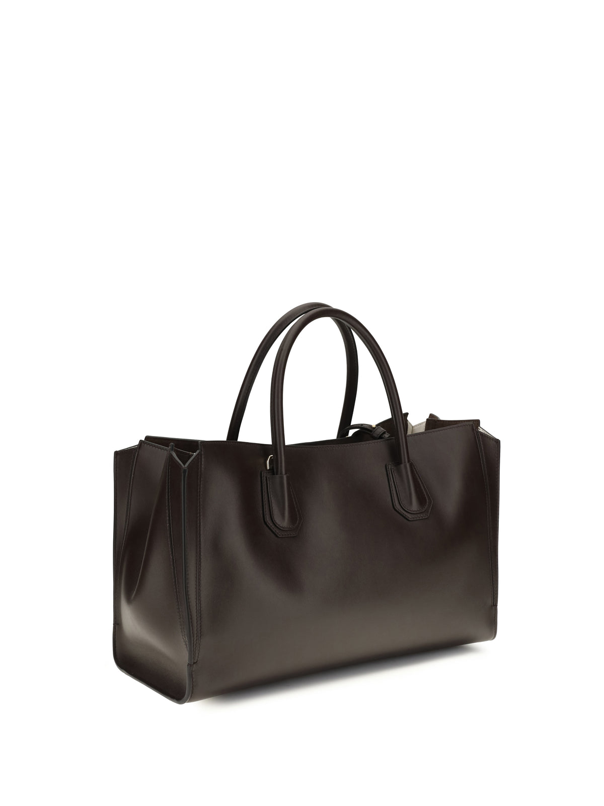 Givenchy Medium Antigona Catchall glossy grained leather Handbag - Chocolate