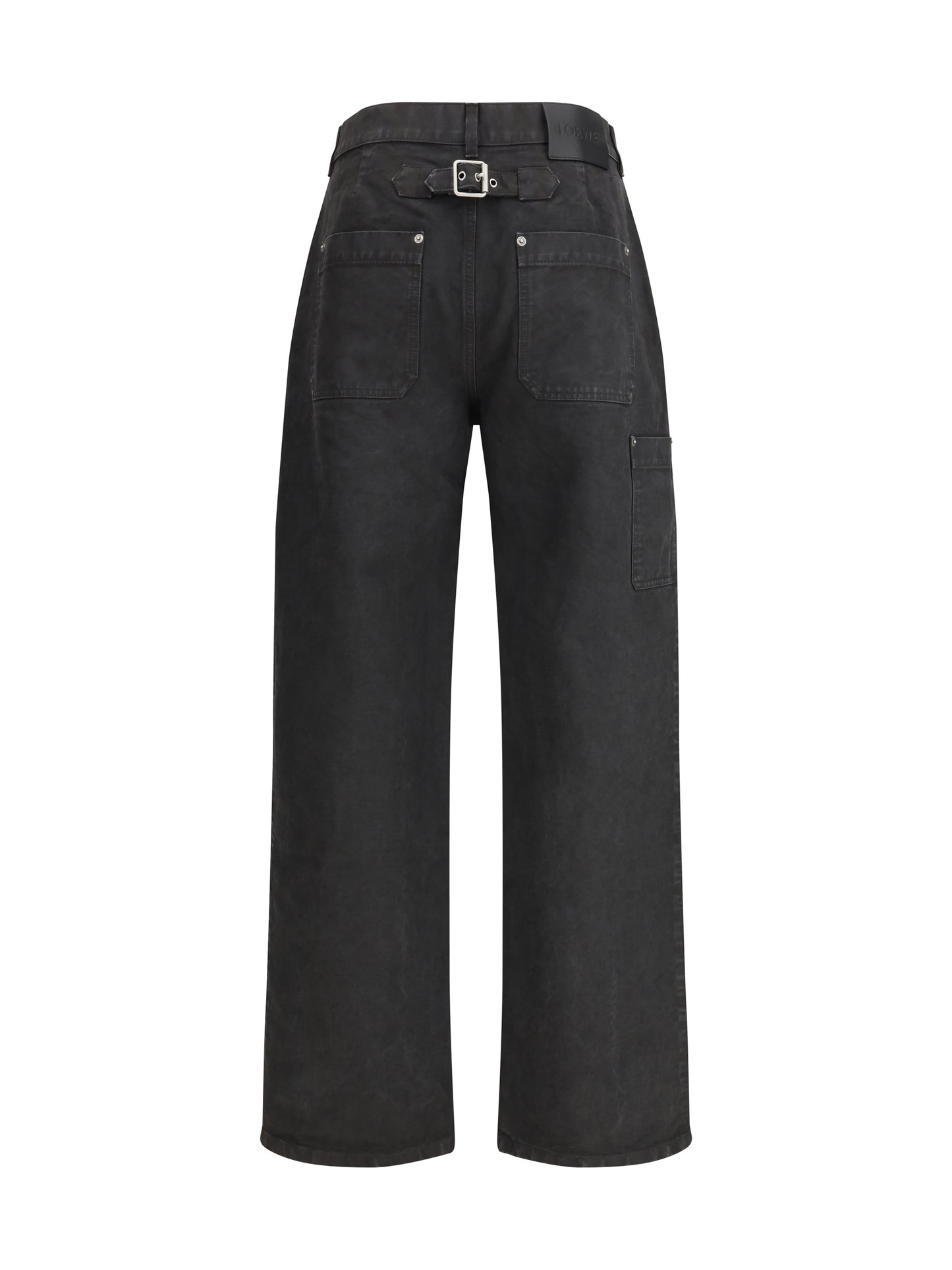 LOEWE Baggy Jeans with a decorative single belt detail
