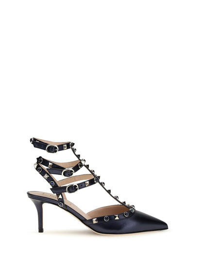 VALENTINO GARAVANI Rockstud Pumps in laminated leather