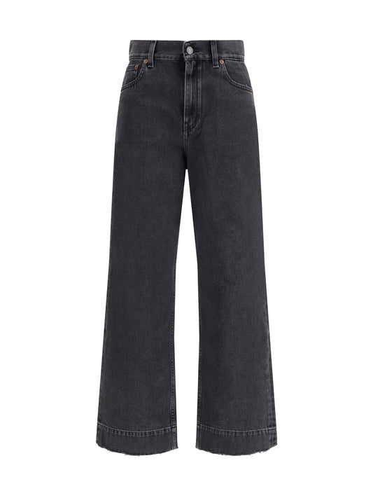 CHLOÉ High-Waisted Cropped Denim Jeans