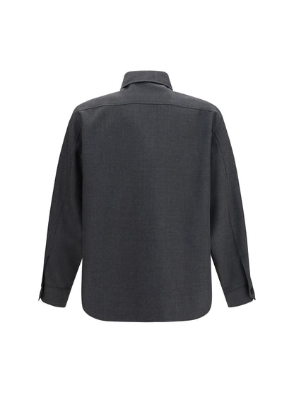 Valentino VLogo wool blend Jacket - Charcoal Grey