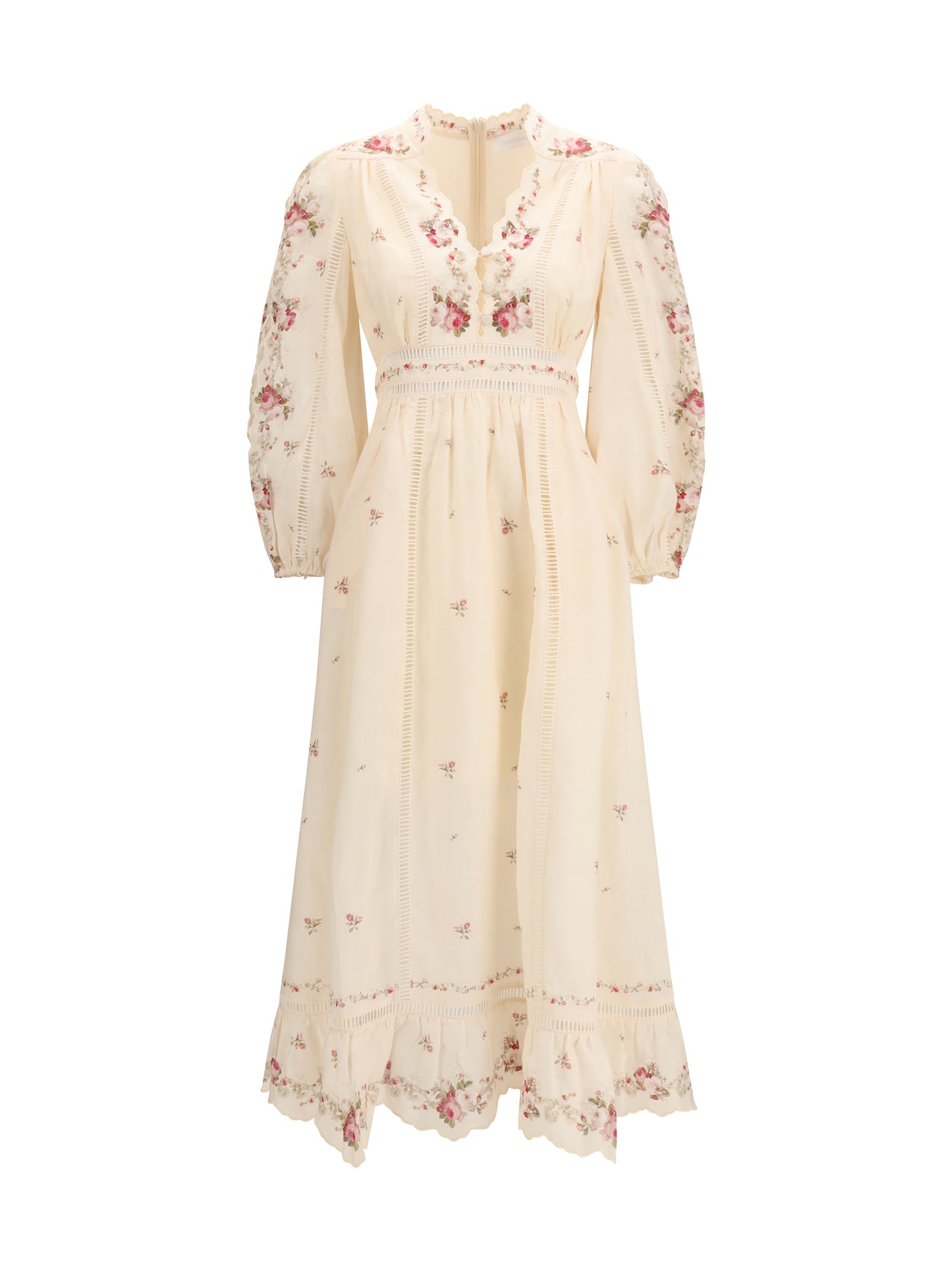 ZIMMERMANN Patience plunging midi Dress