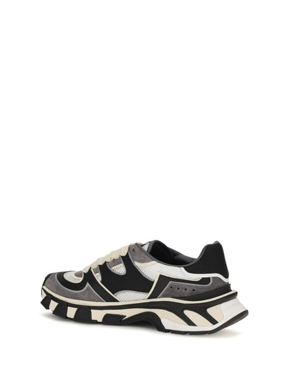 Dolce & Gabbana Sneakers with mesh details - White/Black