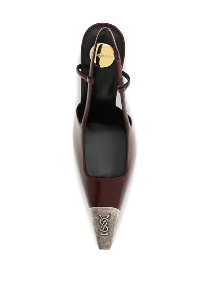 Saint Laurent Jeanne smooth leather Pumps - Vintage Burgundy/Vin