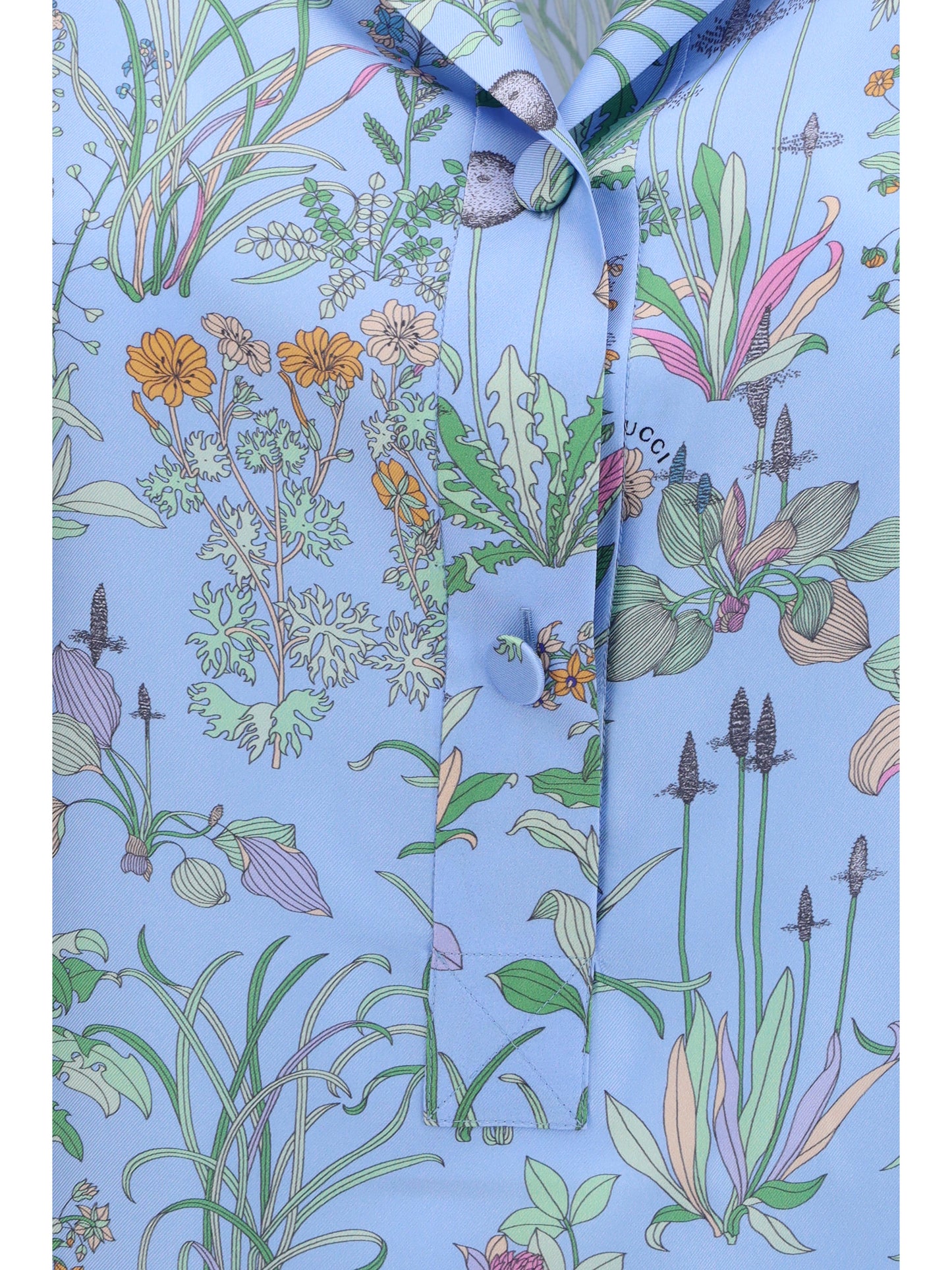 GUCCI Printed silk twill Shirt
