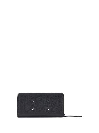 Maison Margiela Four Stitches Wallet with three-sided zip - Black