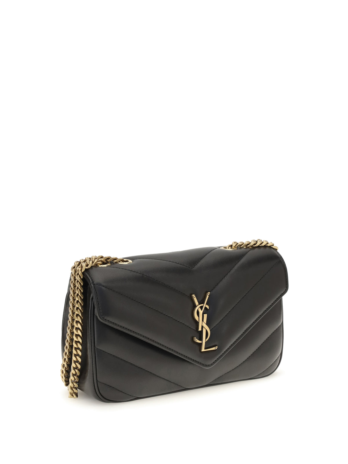 Saint Laurent LouLou leather Crossbody Bag - Black