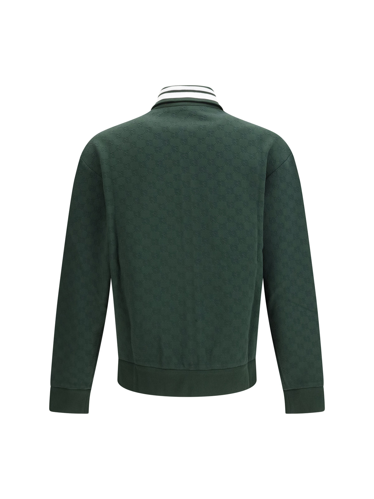 Gucci GG technical jersey zip Jacket - Deep Emerald Green