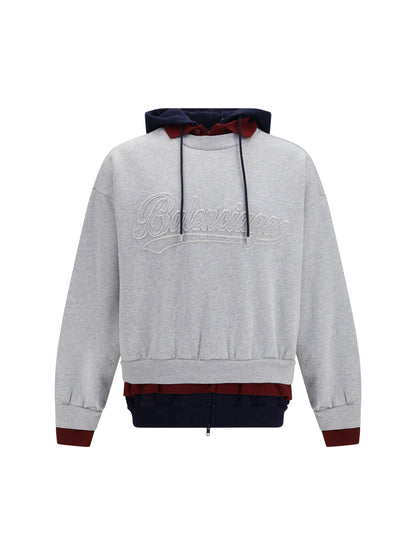 Balenciaga Three-layer Hoodie - Heather Grey