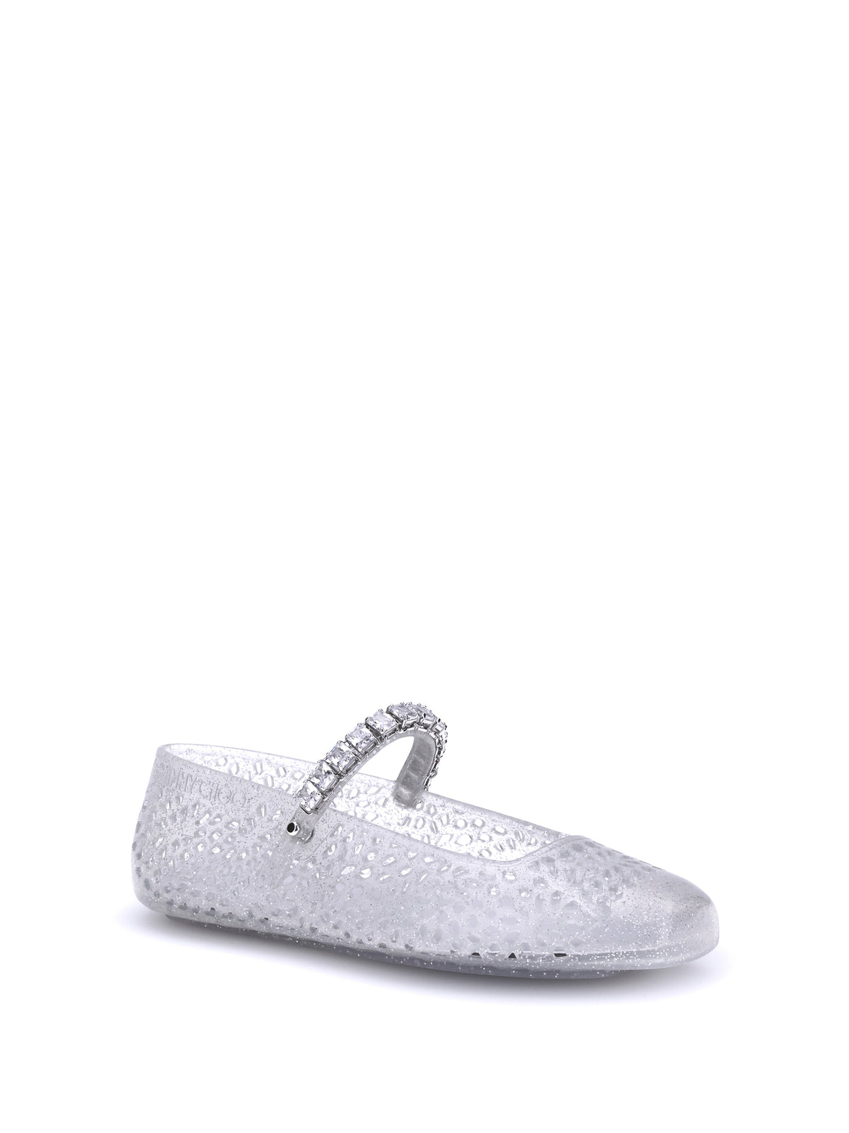 Jimmy Choo Jelly Ballerinas - Clear/Silver Mix/Crystal