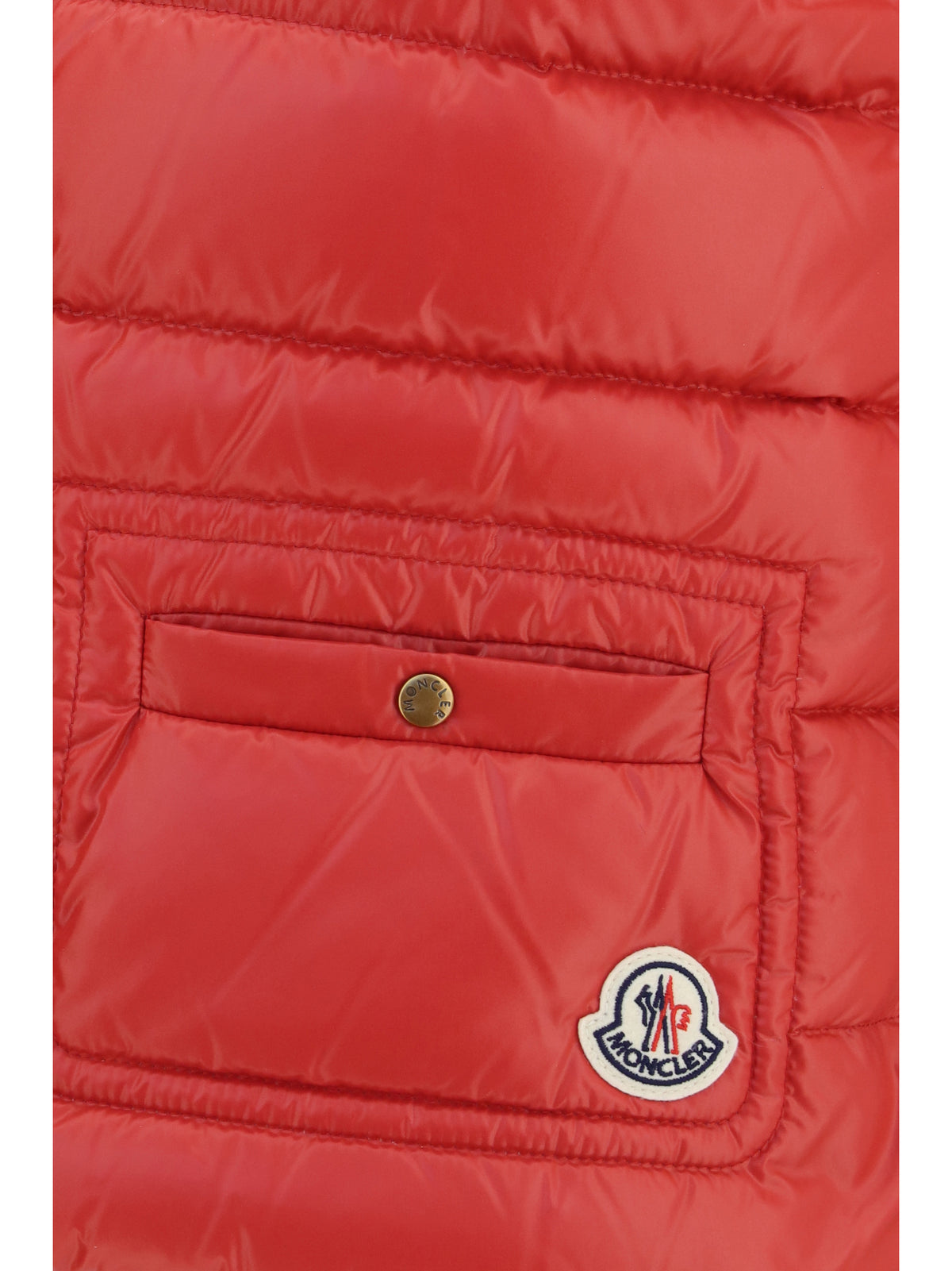 Moncler Frelon Down Filled Vest - Bright Red