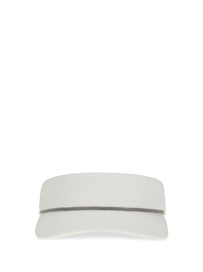 BRUNELLO CUCINELLI Nylon Visor with Shiny Band