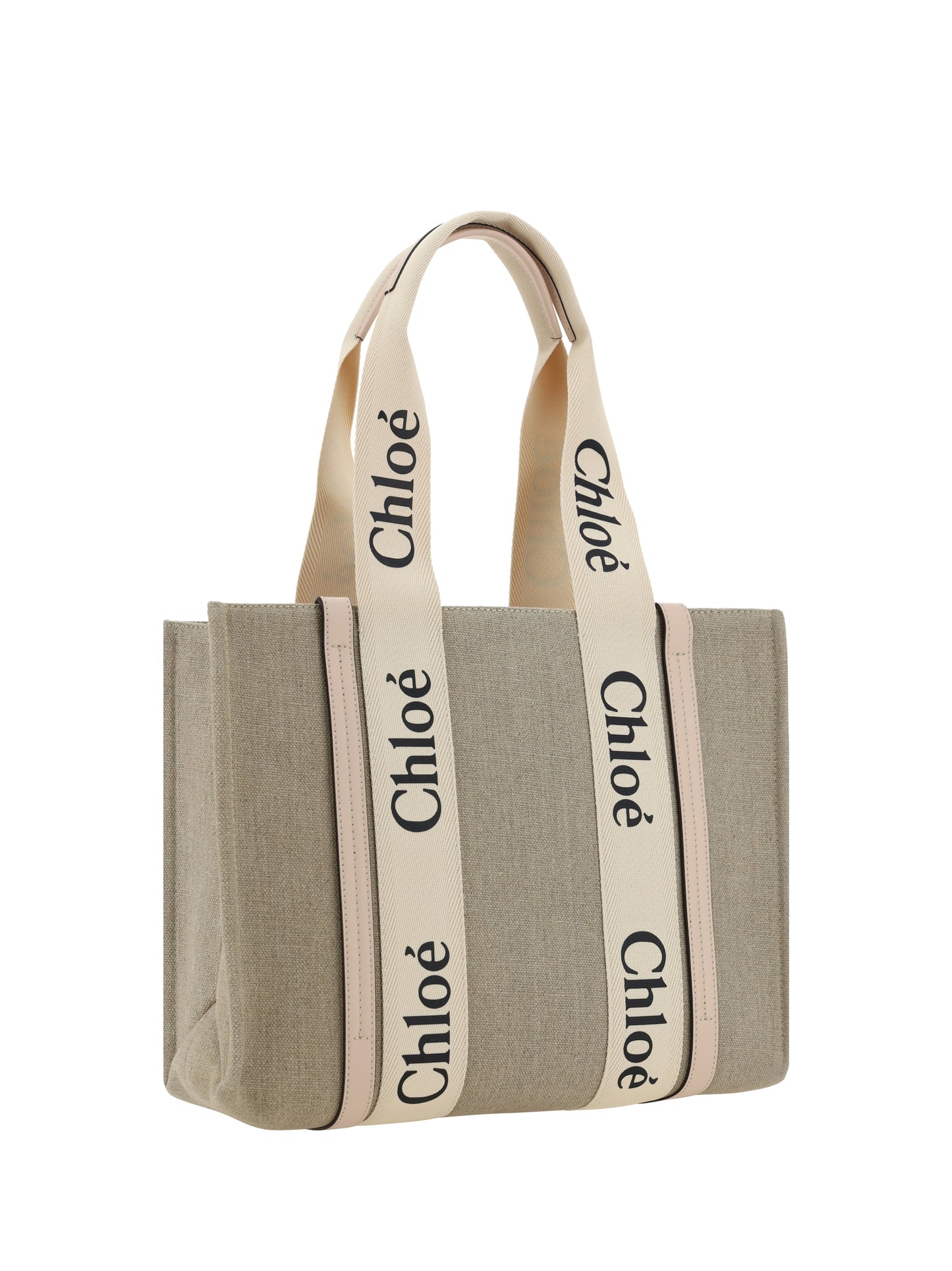 CHLOÉ Woody canvas Shoulder Bag