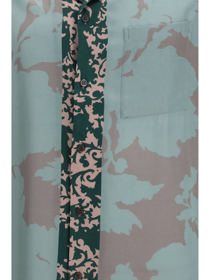 Dries Van Noten Carltone short-sleeve Shirt - Petrol