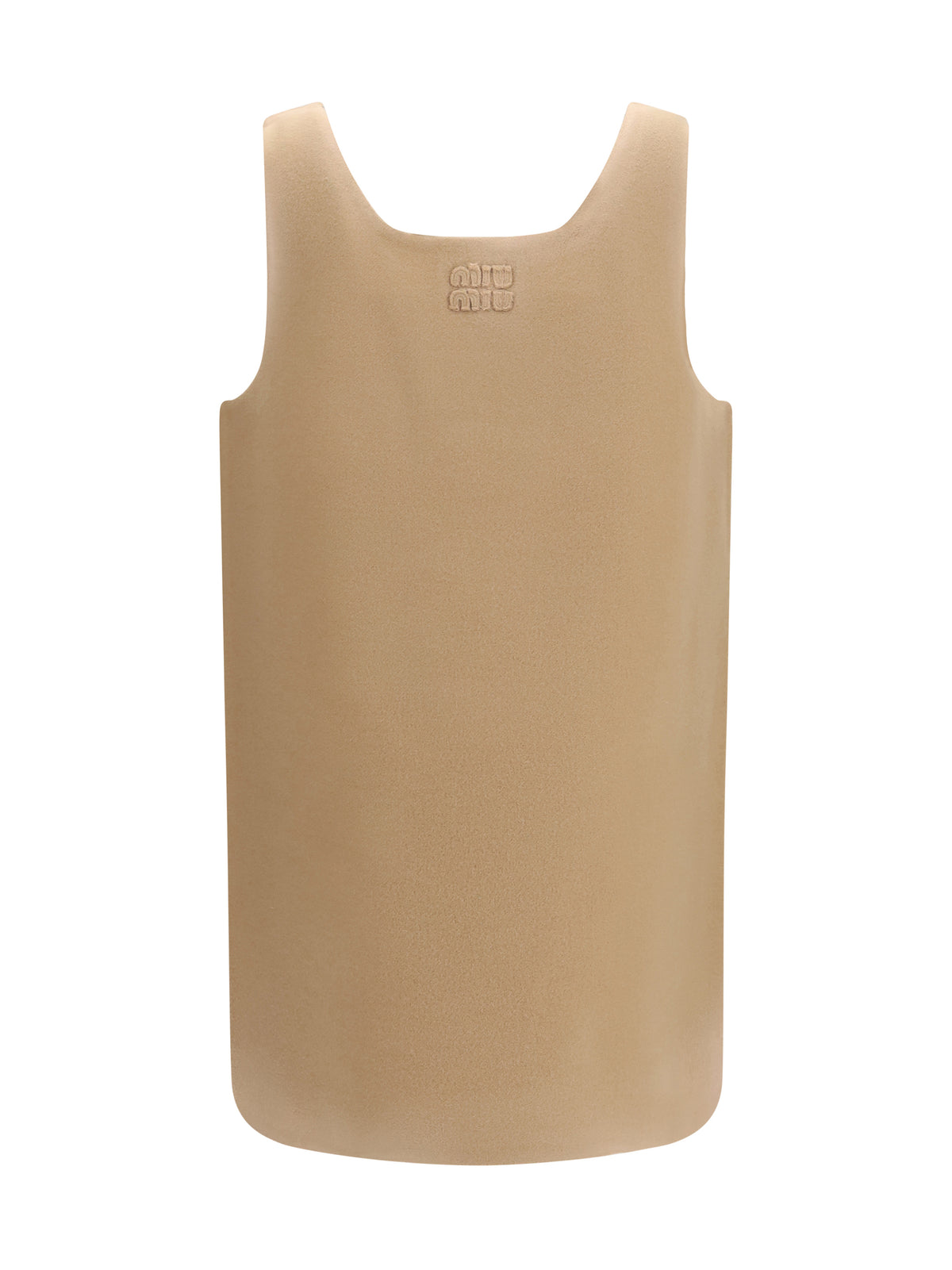 Miu Miu Waxed double wool Dress - Hazelnut