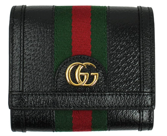 Gucci Web Striped Bi-Fold Wallet