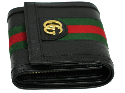 Gucci Web Striped Bi-Fold Wallet