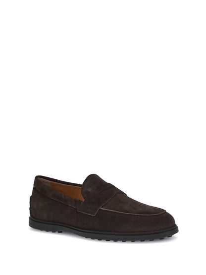 Tod'S Suede Loafers - Testa Moro