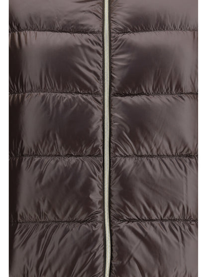 Herno Midi Down Jacket - Brown Dark