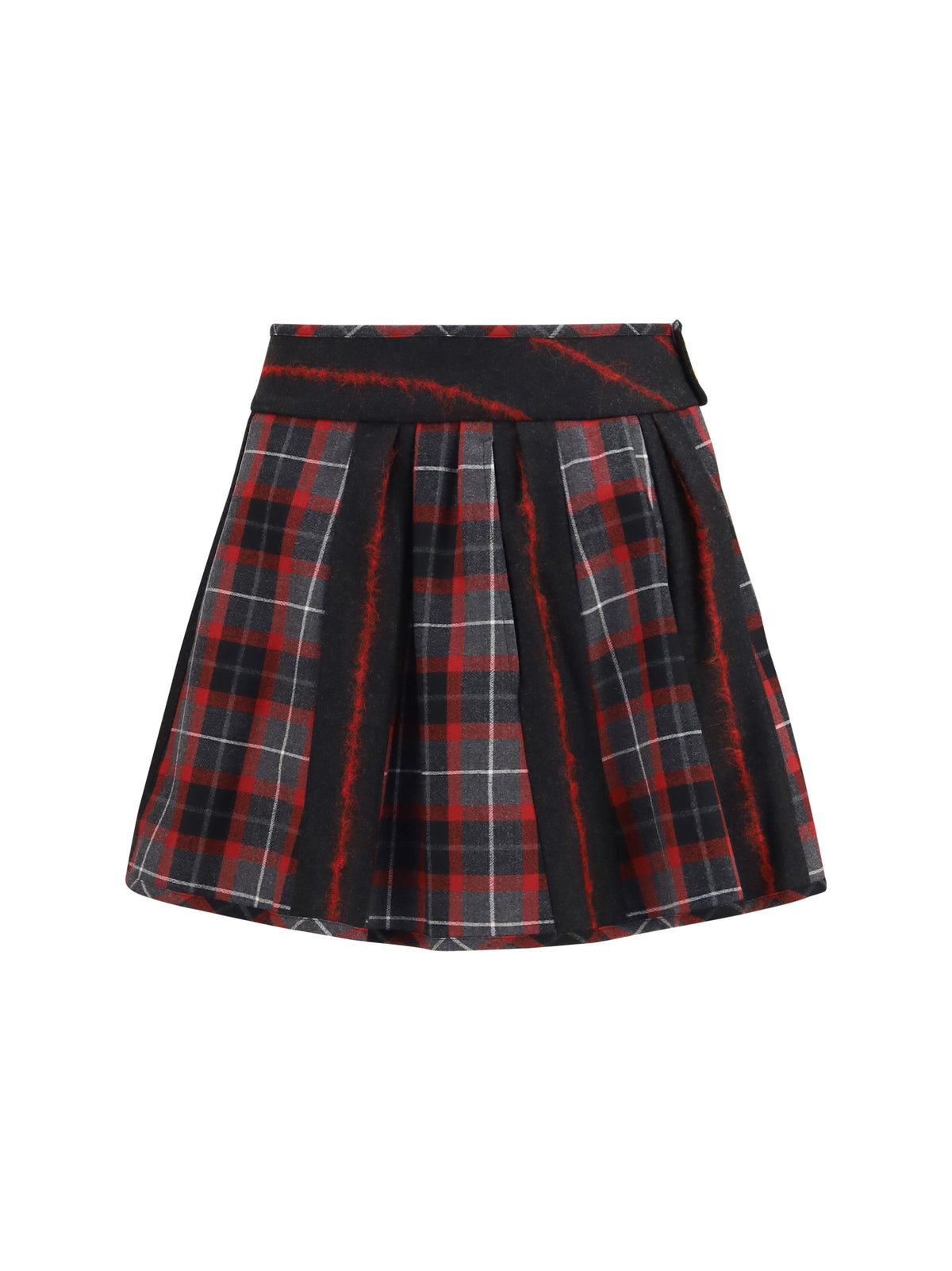 Vivienne Westwood Bell virgin wool mini Skirt - Charcoal/Red