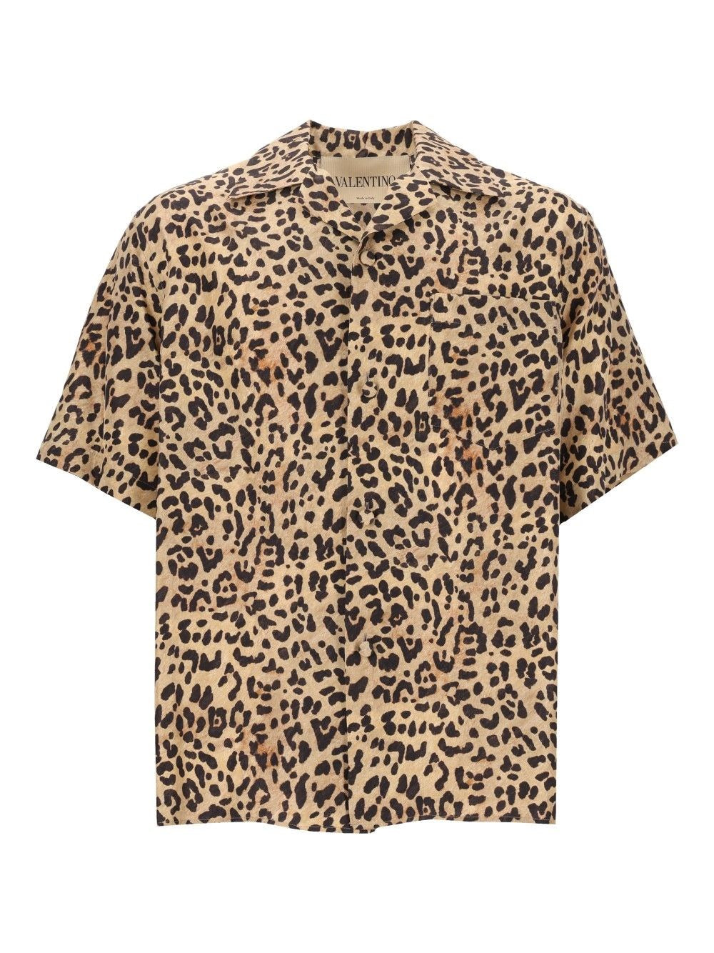 Valentino Garavani Silk Bowling Shirt - Animal Print