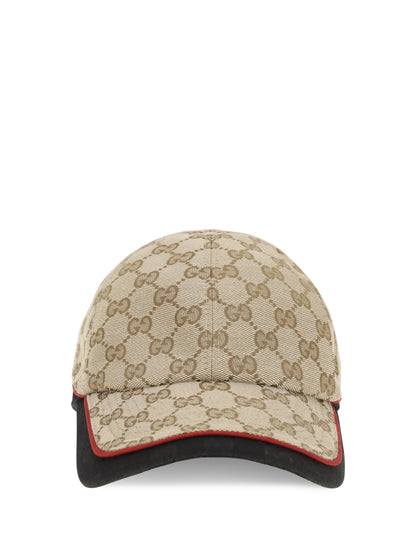 Gucci GG cotton fabric Baseball Hat - Rope/Black