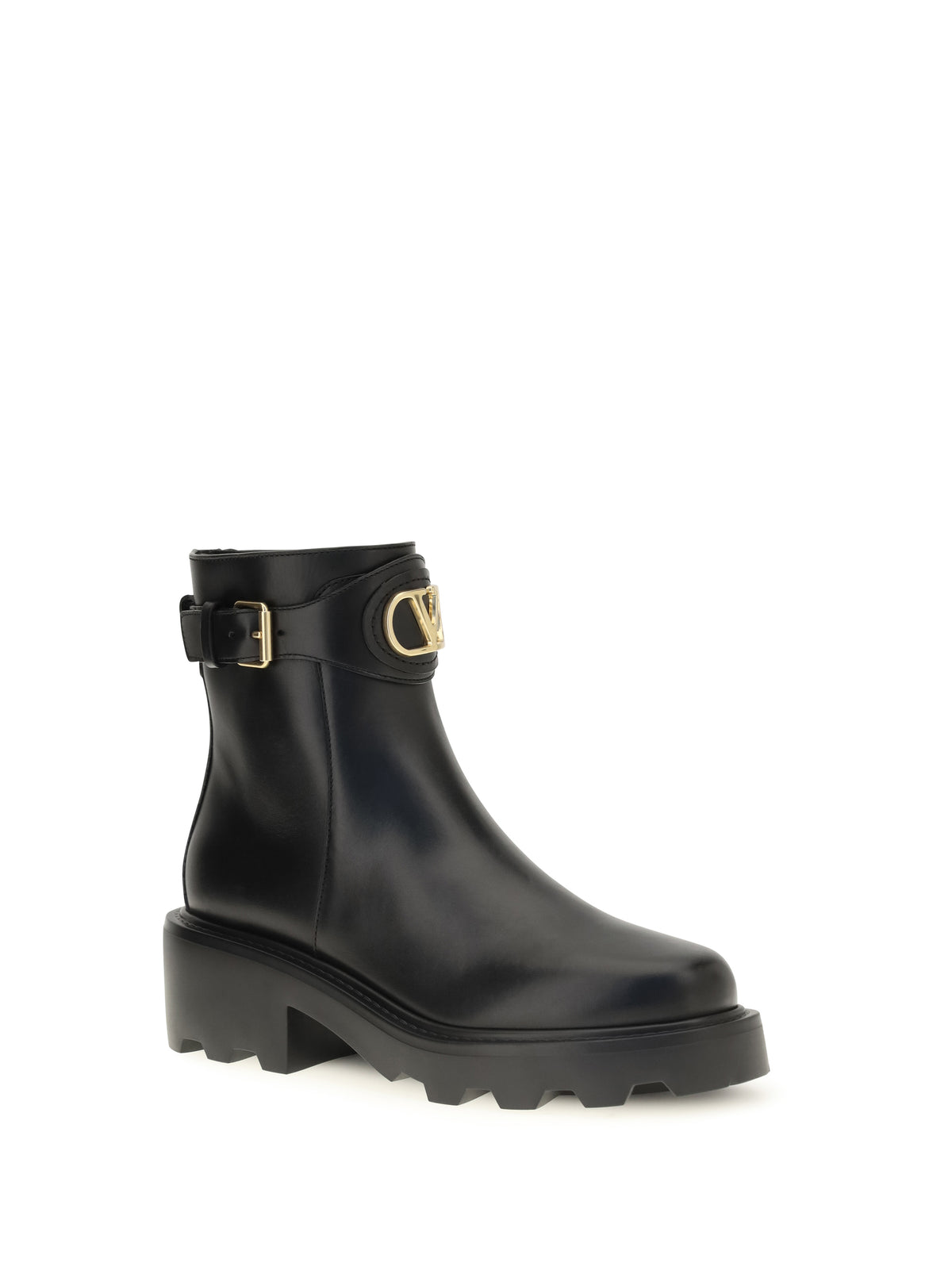 Valentino Garavani VLogo Signature Ankle Boots - Black