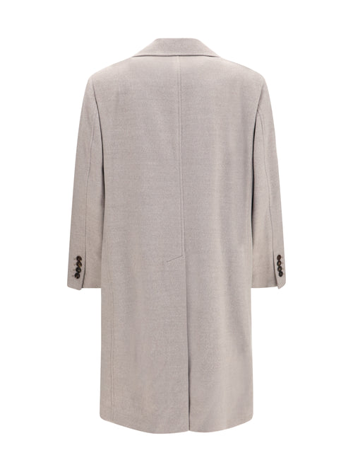 Brunello Cucinelli Virgin Wool Coat - Roccia+Rubino