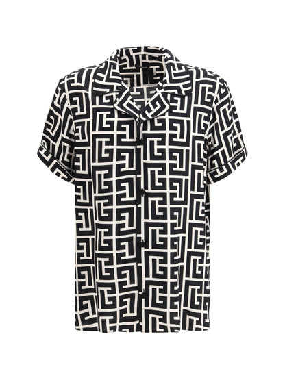 BALMAIN Monogram-print pajama Shirt