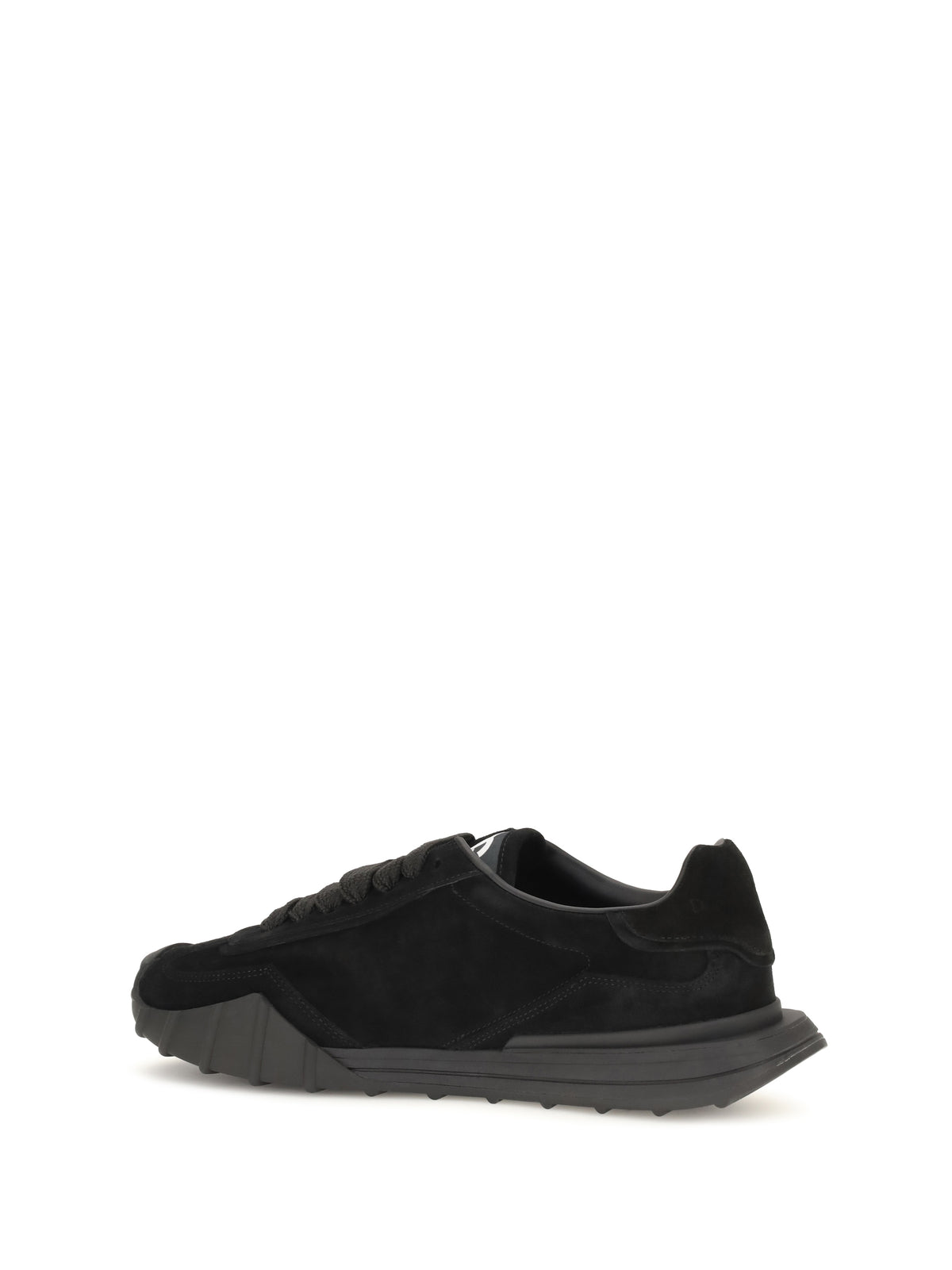 Dolce & Gabbana DG Athletic Sneakers in suede leather - Black/Black